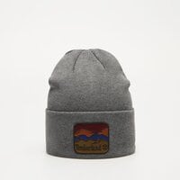 Czapka zimowa damska TIMBERLAND CZAPKA BEANIE WITH MOUNTAIN PATCH tb0a2pnj0101 kolor szary