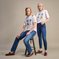 T-shirt, koszulka męska TIMBERLAND T-SHIRT SS COAST INSPIRED LOGO GRAPHIC tb0a65wh1001 kolor biały