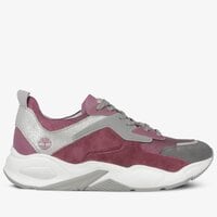 Sneakersy damskie TIMBERLAND DELPHIVILLE LEATHER SNEAK tb0a23emx341 kolor bordowy