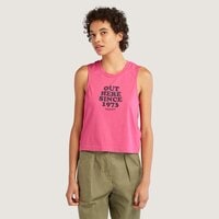 TIMBERLAND T-SHIRT OUT HERE TANK TOP tb0a6aqwa451 kolor różowy