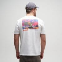 T-shirt, koszulka męska TIMBERLAND T-SHIRT FISHING PHOTO BACK GARPHIC TEE tb0a5mpg1001 kolor biały