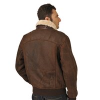 Kurtka zimowa męska TIMBERLAND KURTKA SHEARLING BOMBER JKT 82471968 kolor brązowy