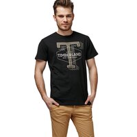 T-shirt, koszulka męska TIMBERLAND T-SHIRT SS TFO APPLIQUE TEE tb0a1o1w0011 kolor czarny