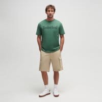 Szorty, spodenki męskie TIMBERLAND SZORTY POPLIN CARGO tb0a44vxy941 kolor beżowy