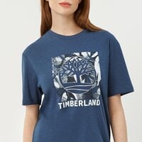 T-shirt, koszulka męska TIMBERLAND T-SHIRT NATURAL SUMMER SS REFIBRA GRAPHIC tb0a26w82881 kolor granatowy