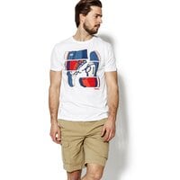 T-shirt, koszulka męska TIMBERLAND T-SHIRT SS KENNEBEC RV ICONIC SHOE a1l7z100 kolor biały