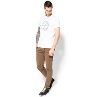 T-shirt, koszulka męska TIMBERLAND T-SHIRT SS DEAD RVR BRUSHED R a1ove100 kolor biały