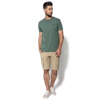 T-shirt, koszulka męska TIMBERLAND T-SHIRT SS DUNSTAN RV CREW SLIM TEE a1lotj02 kolor zielony