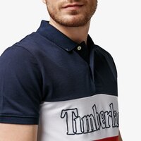 Koszulka polo męska TIMBERLAND POLO MILLERS RIVERCOLOUR BLOCK PIQUET POLO tb0a1o474331 kolor granatowy