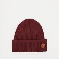 Czapka zimowa damska TIMBERLAND CZAPKA SOLID RIB BEANIE tb0a2px7i301 kolor bordowy