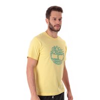 T-shirt, koszulka męska TIMBERLAND T-SHIRT TREE LOGO 4667j718 kolor żółty