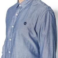 Koszula męska TIMBERLAND KOSZULA LS MILFORD SOLID OXFORD 0yhqik06 kolor niebieski