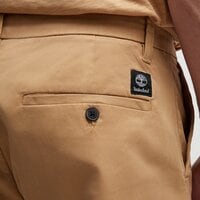 Spodnie męskie TIMBERLAND SPODNIE STRETCH TWILL CHINO PANT (STRAIGHT) tb0a2bzaeh31 kolor brązowy