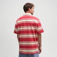 Koszulka polo męska TIMBERLAND POLO SS STRIPED RUGBY tb0a5mhgagi1 kolor koralowy