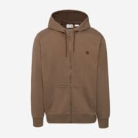 Bluza męska TIMBERLAND BLUZA ROZPINANA Z KAPTUREM OYSTER RIVER CHEST LOG tb0a2gcjbk01 kolor brązowy