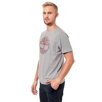 T-shirt, koszulka męska TIMBERLAND T-SHIRT SS BRAND CARRIER TREE TEE 6729j052 kolor szary