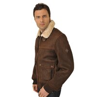 Kurtka zimowa męska TIMBERLAND KURTKA SHEARLING BOMBER JKT 82471968 kolor brązowy