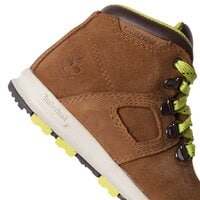 Dziecięce buty zimowe TIMBERLAND GT SCRAMBLE MID LTHR WP a1lva kolor brązowy