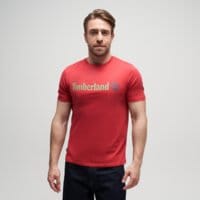 T-shirt, koszulka męska TIMBERLAND T-SHIRT LINEAR LOGO SHORT SLEEVE TEE tb0a5upqn961 kolor czerwony