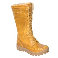 Damskie buty zimowe TIMBERLAND EK MOUNT HOLLY ALL LTHR TALL LACE BOOT 18645 kolor żółty