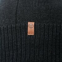 Czapka zimowa damska TIMBERLAND CZAPKA HEATHERED RIBBED BEANIE tb0a1egy0011 kolor czarny