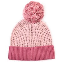 Czapka zimowa damska TIMBERLAND CZAPKA WAFFLE  KNIT POM BEANIE j1805695 kolor różowy
