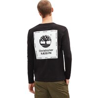 T-shirt, koszulka męska TIMBERLAND T-SHIRT LS CHRISTOPHER RAEBURN LS LOGO TEE tb0a1ygf0011 kolor czarny