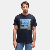 T-shirt, koszulka męska TIMBERLAND T-SHIRT SS OUTDOOR GRAPHIC TEE tb0a68ne4331 kolor granatowy