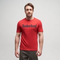 T-shirt, koszulka męska TIMBERLAND T-SHIRT WORDMARK LOGO SHORT SLEEVE TEE tb0a2brnn961 kolor czerwony