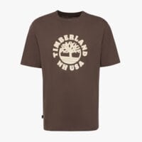 T-shirt, koszulka męska TIMBERLAND T-SHIRT HOLIDAY FRONT GRAPHIC SS TEE tb0a5mj22431 kolor brązowy