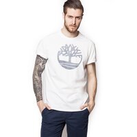 T-shirt, koszulka męska TIMBERLAND T-SHIRT SS KENNEBEC RVR TREE TEE 8466j100 kolor biały