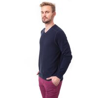 Sweter męski TIMBERLAND SWETER WILLIAMS V NECK 6641j019 kolor granatowy