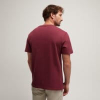 T-shirt, koszulka męska TIMBERLAND T-SHIRT ESTABLISHED 1973 TEE tb0a6se16481 kolor bordowy