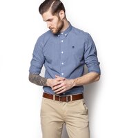 Koszula męska TIMBERLAND KOSZULA LS RATTLE  RVR GINGHAM POP a1alvb02 kolor niebieski