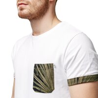 T-shirt, koszulka męska TIMBERLAND T-SHIRT SS KENNEBEC RIVER PRINTED POCKET TEE tb0a1og11001 kolor biały