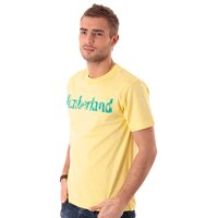 T-shirt, koszulka męska TIMBERLAND T-SHIRT LINEAR LOGO 4663j718 kolor żółty