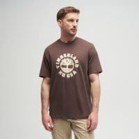T-shirt, koszulka męska TIMBERLAND T-SHIRT HOLIDAY FRONT GRAPHIC SS TEE tb0a5mj22431 kolor brązowy