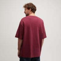 T-shirt, koszulka męska TIMBERLAND T-SHIRT HAMPTHON TONAL STACK LOGO TEE tb0a5mnt6481 kolor bordowy