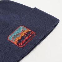 Czapka zimowa damska TIMBERLAND CZAPKA BEANIE WITH MOUNTAIN PATCH tb0a2pnj4511 kolor granatowy