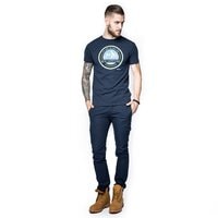 T-shirt, koszulka męska TIMBERLAND T-SHIRT MULTIGRAPH TEE a1bja433 kolor granatowy