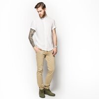 Koszula męska TIMBERLAND KOSZULA SS RATTLE RIVER LINEN a1amia94 kolor biały