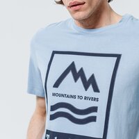 T-shirt, koszulka męska TIMBERLAND T-SHIRT MTR PRINT CREW TEE REG tb0a2fnhg291 kolor niebieski