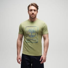 TIMBERLAND T-SHIRT WATER STACK LOGO SHORT SLEEVE TEE