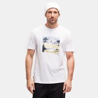 T-shirt, koszulka męska TIMBERLAND T-SHIRT SS COAST INSPIRED LOGO GRAPHIC tb0a65wh1001 kolor biały