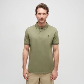 TIMBERLAND POLO TIPPED PIQUE SHORT SLEEVE POLO