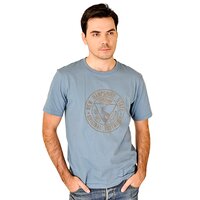 T-shirt, koszulka męska TIMBERLAND T-SHIRT SS STAG PRINT TEE 87471476 kolor niebieski