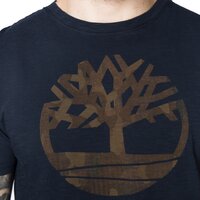 T-shirt, koszulka męska TIMBERLAND T-SHIRT KNNBEC CAMO TEE a1gzg433 kolor granatowy