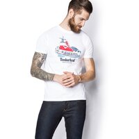 T-shirt, koszulka męska TIMBERLAND T-SHIRT AMSTERDAM a1kmqf35 kolor biały