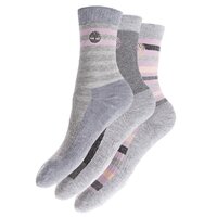 Damskie skarpetki TIMBERLAND SKARPETY 3PP COOLMAX LTWEIGHT CREW j0192052 kolor szary