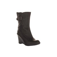 Damskie buty zimowe TIMBERLAND STRATHAM HEIGHTS WEDGE MID BOOT 3622r kolor czarny